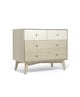 Coxley - Natural White 2 Piece Cotbed Set with Dresser Changer image number 8